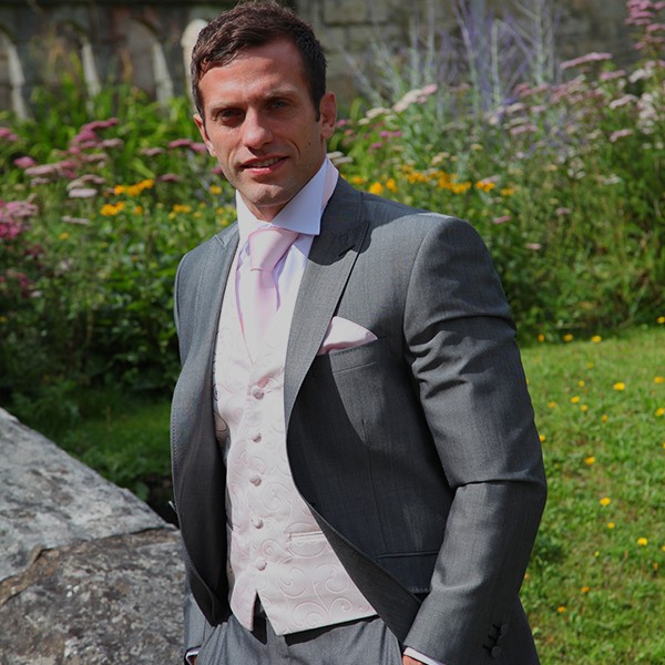 Silver Slim fit suit