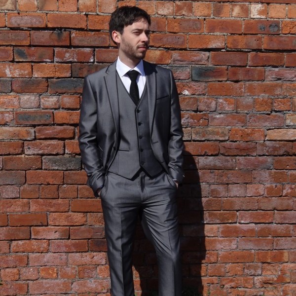 Grey Slim Fit Suit 3PC