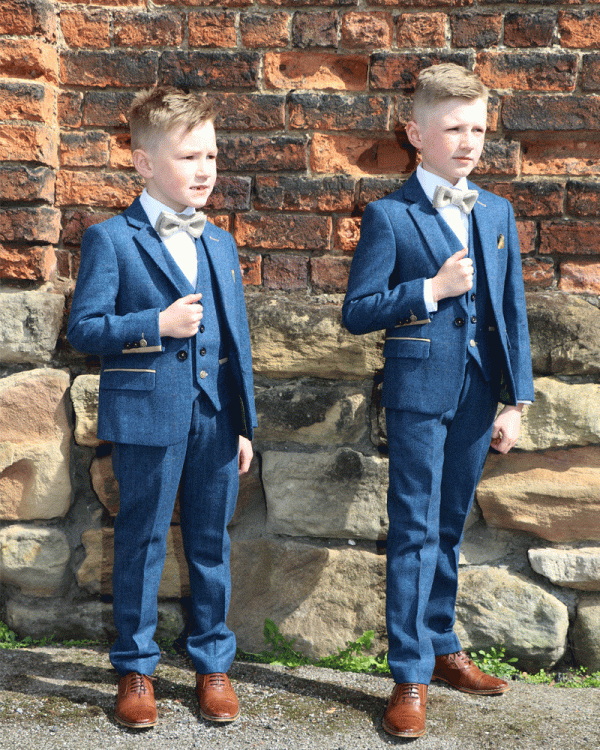 To Hire, Boys Marc Darcy Dion Checked Tweed Suit (full outfit) - Image 2
