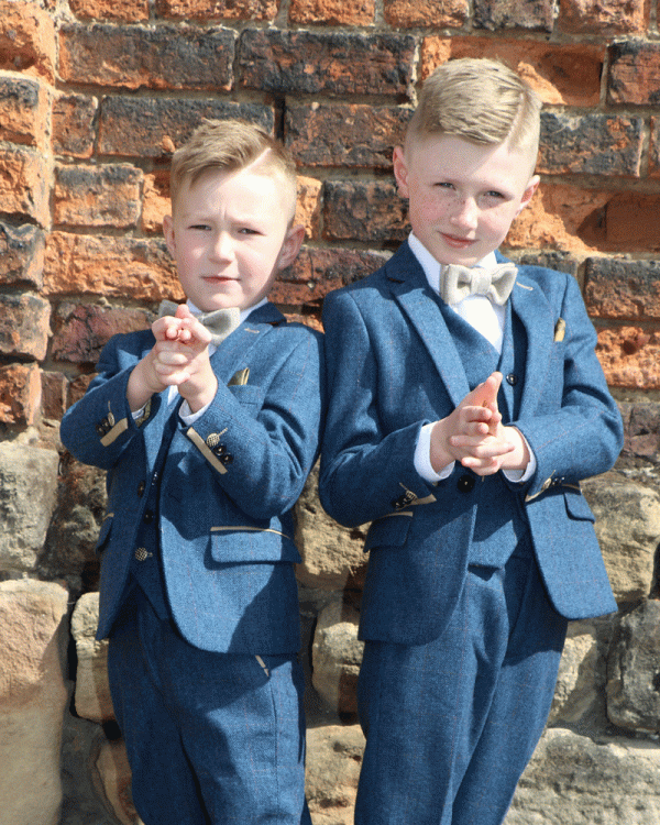 To Hire, Boys Marc Darcy Dion Checked Tweed Suit (full outfit) - Image 3