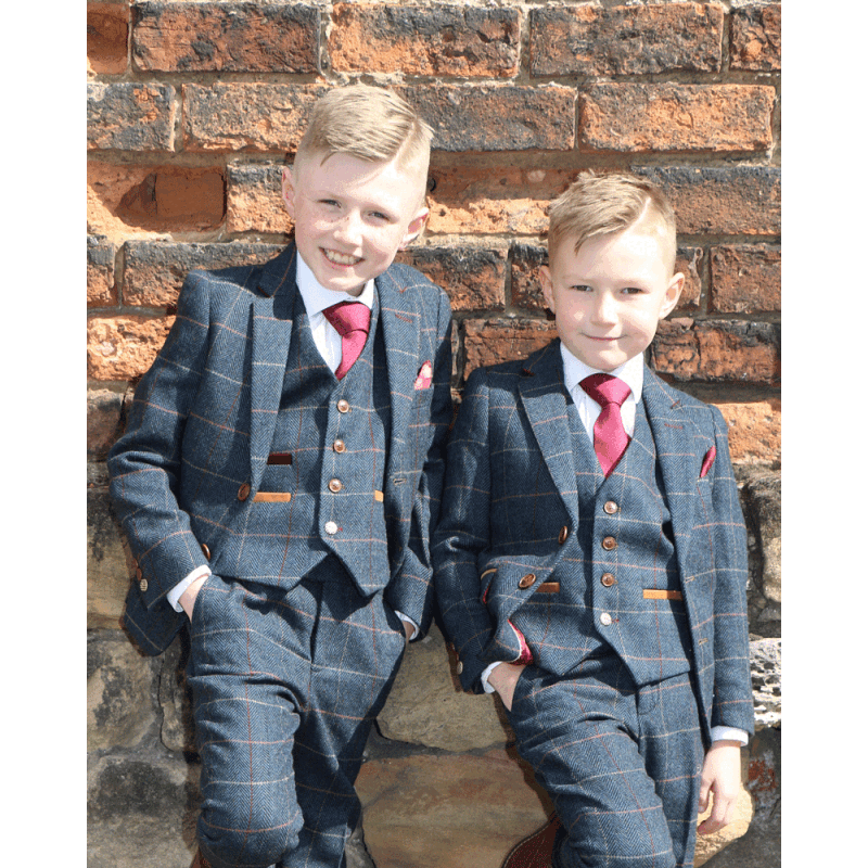 To Hire, Boys Marc Darcy Eton Checked Tweed Suit (full outfit)