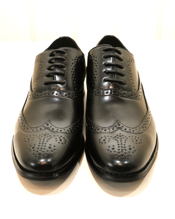 Mens Black Goor 370 Brogue Shoe - Image 3