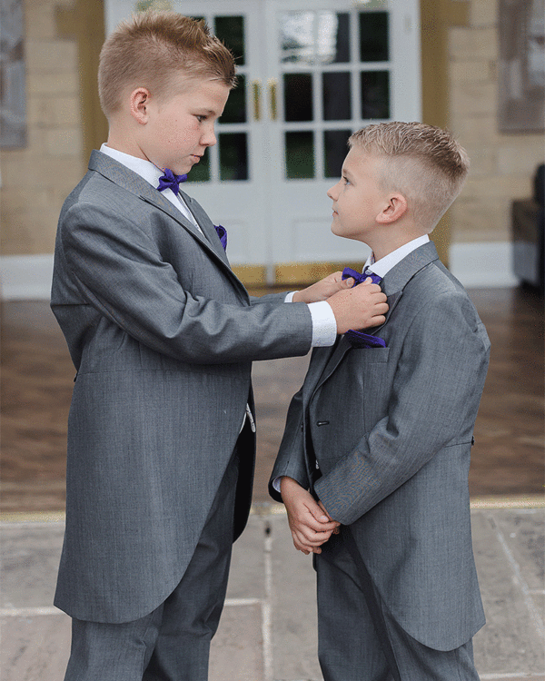 To Hire, Boys Torre Silver Mohair Tail Suit (full outfit) - Image 2