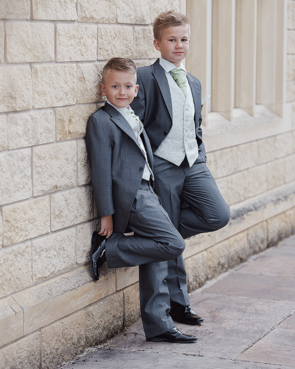To Hire, Boys Torre Silver Mohair Tail Suit (full outfit) - Image 3