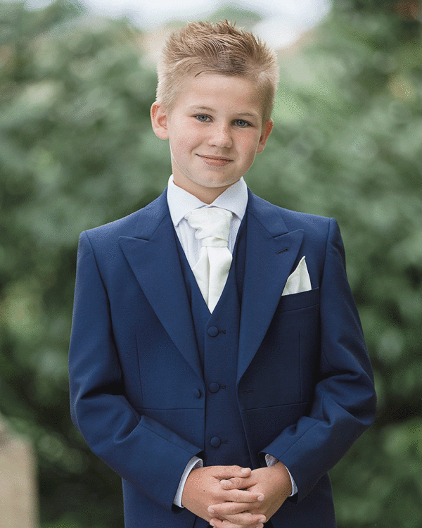 To Hire, Boys Wilvorst French Blue Tail Suit (full outfit) - Image 3