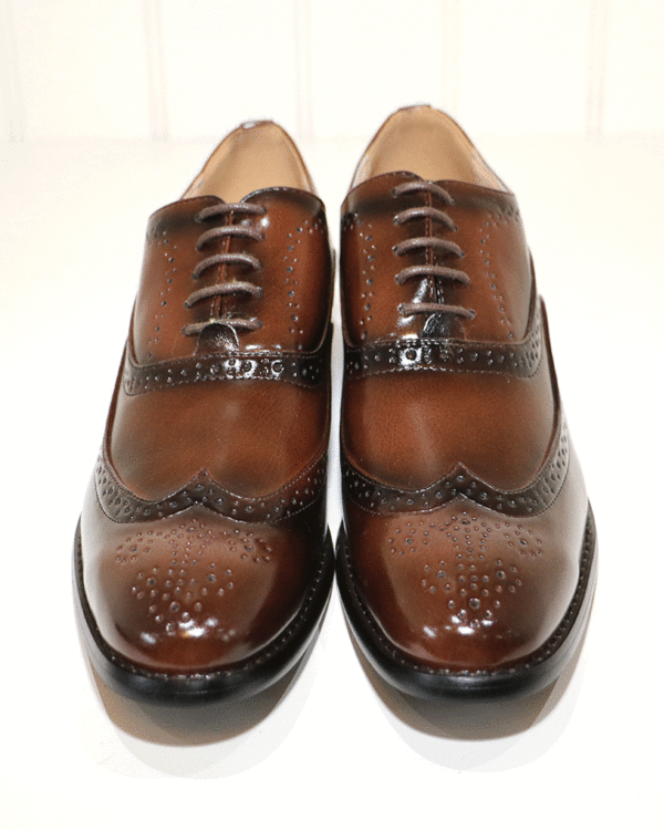 Mens Brown Goor 370 Brogue Shoe - Image 3
