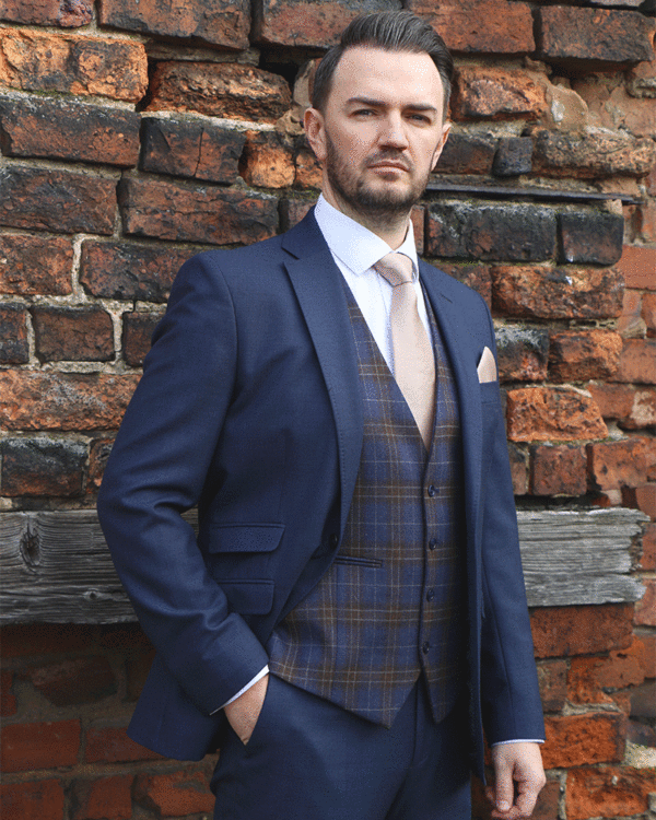 To Hire, Torre Navy P&P 100% Wool Lounge Suit (full outfit) - Image 5