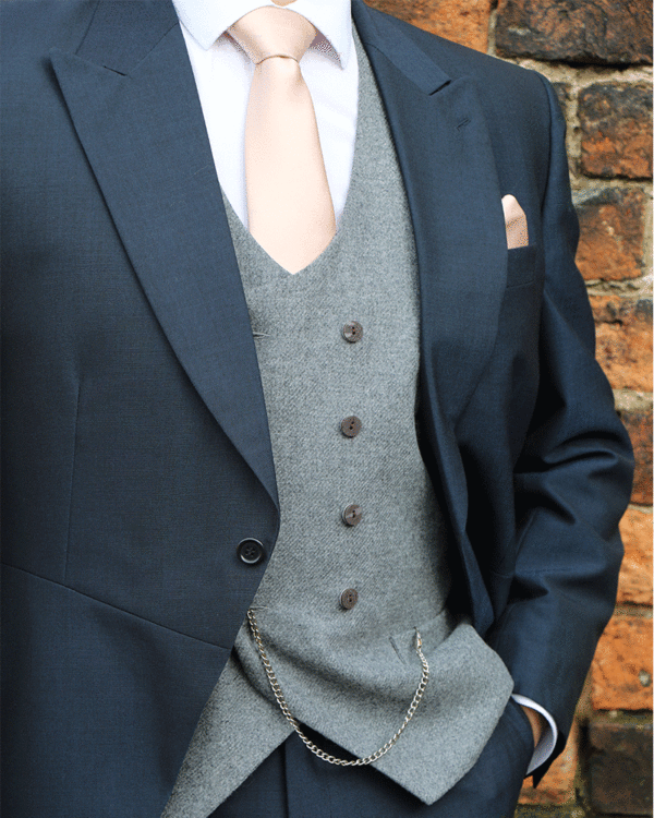 To Hire, Torre Navy Mohair Tail Suit (full outfit) - Image 3