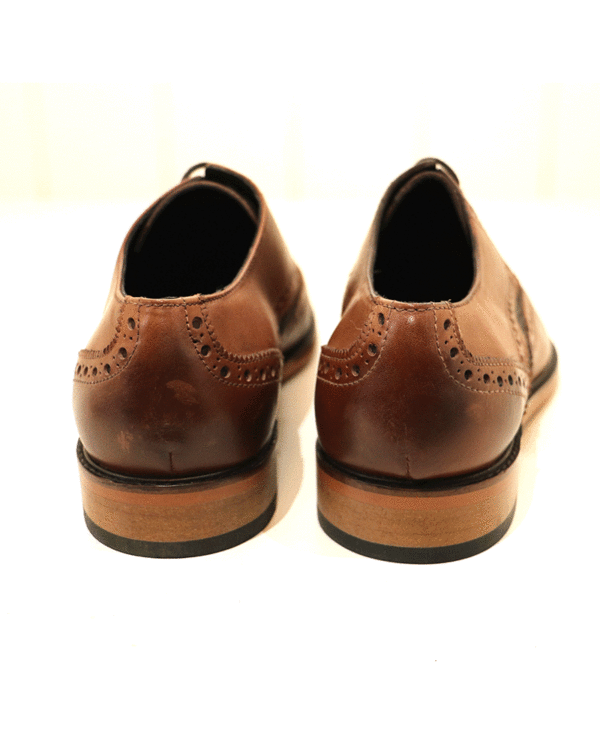 Mens Mid Tan/Tweed Roamers 9592 Brogue Shoe - Image 4