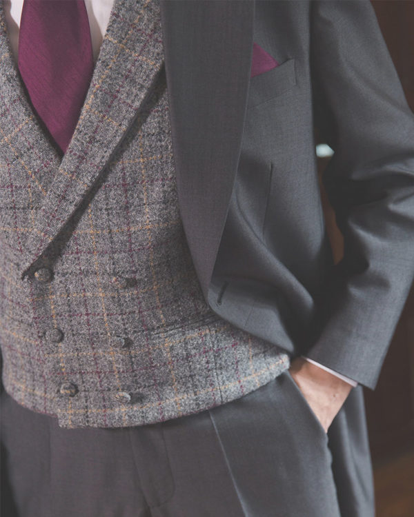 To Hire, Torre Charcoal Mohair Tail Suit (full outfit) - Image 2