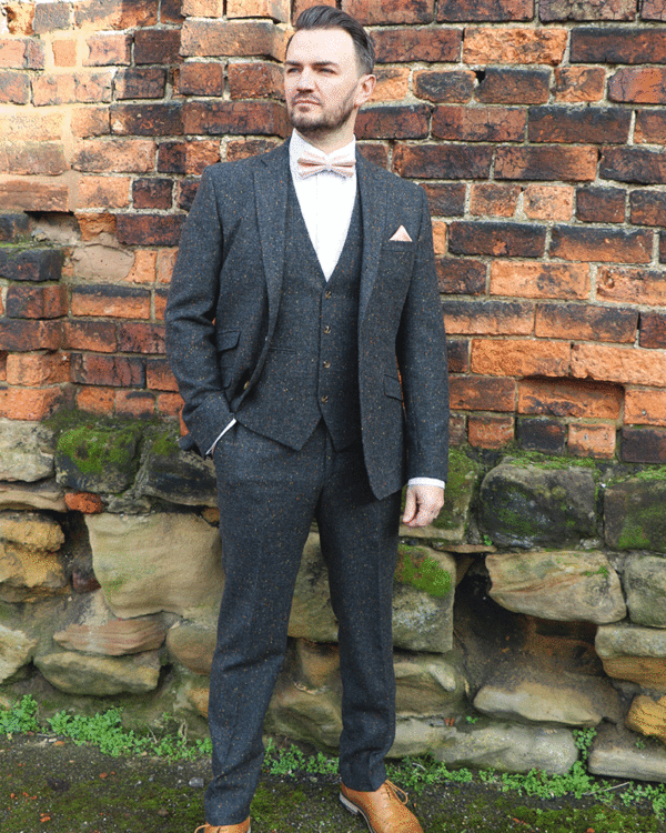 To Hire, Torre Charcoal Donegal Tweed (full outfit)