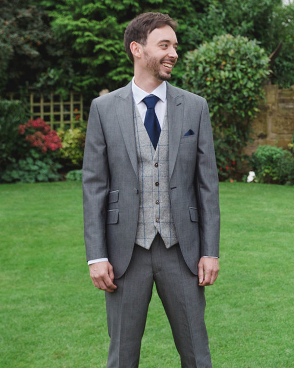To Hire, Torre Silver Mohair Lounge Suit (full outfit)
