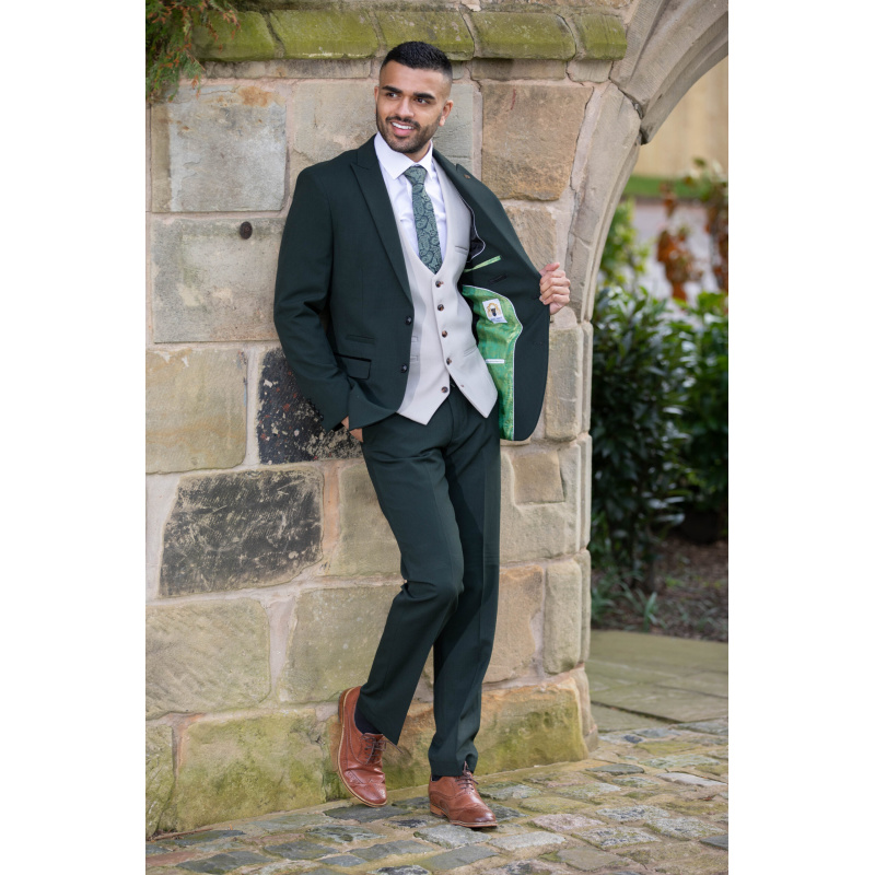To Hire, Marc Darcy Bromley  Olive Check (full outfit) - Image 5
