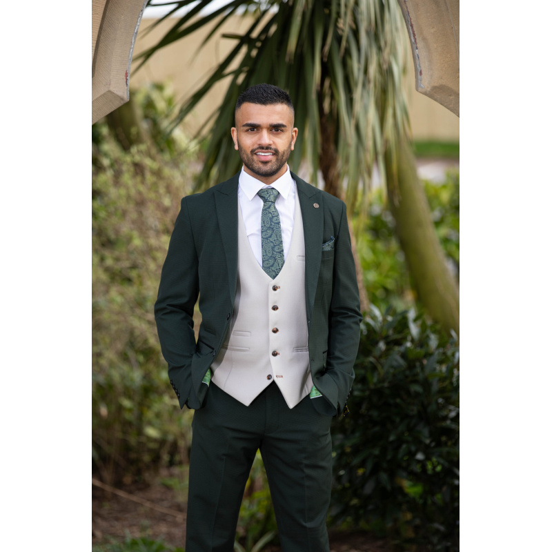 To Hire, Marc Darcy Bromley  Olive Check (full outfit) - Image 4