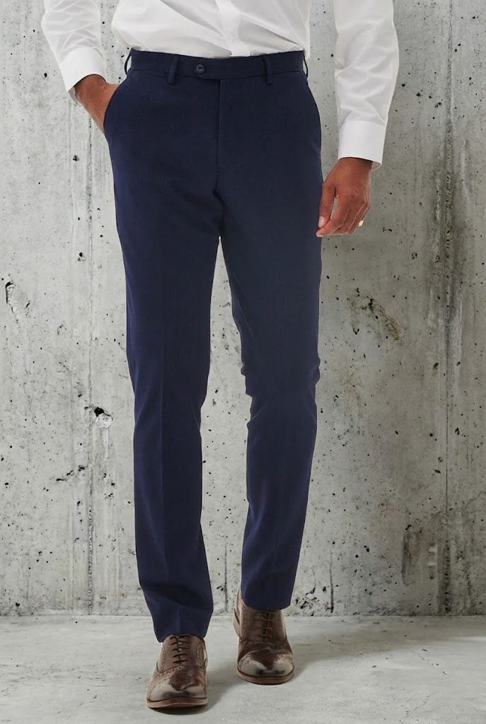 To Hire, Marc Darcy Bromley  Navy Check Trousers